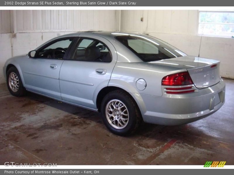 Sterling Blue Satin Glow / Dark Slate Gray 2002 Dodge Stratus SE Plus Sedan
