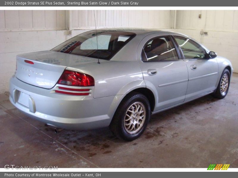 Sterling Blue Satin Glow / Dark Slate Gray 2002 Dodge Stratus SE Plus Sedan