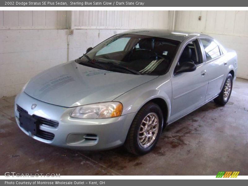 Sterling Blue Satin Glow / Dark Slate Gray 2002 Dodge Stratus SE Plus Sedan