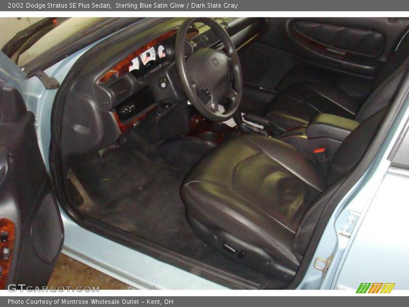 Sterling Blue Satin Glow / Dark Slate Gray 2002 Dodge Stratus SE Plus Sedan