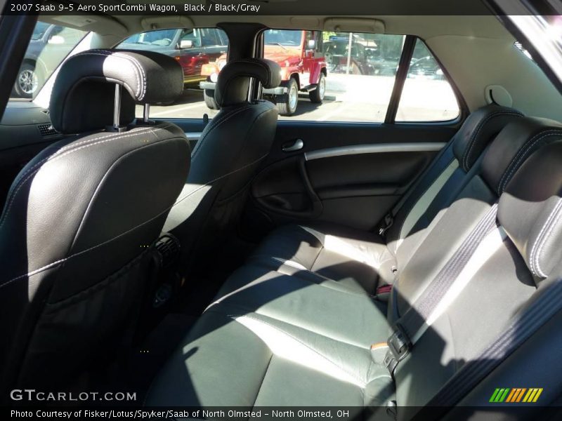 Black / Black/Gray 2007 Saab 9-5 Aero SportCombi Wagon
