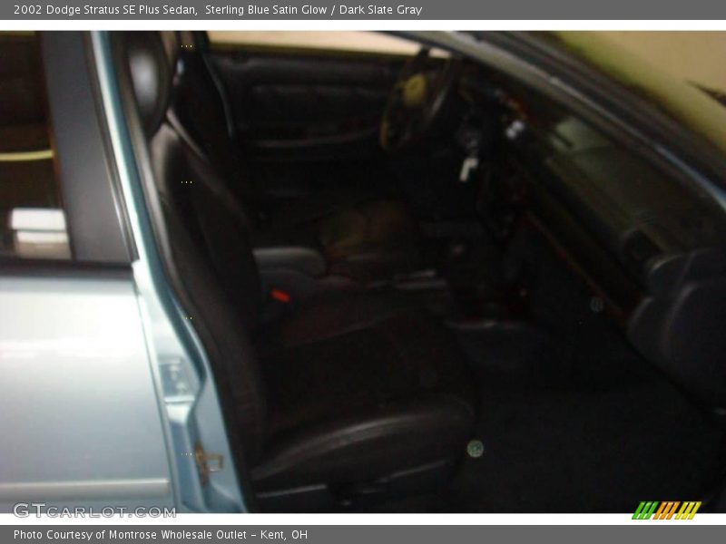 Sterling Blue Satin Glow / Dark Slate Gray 2002 Dodge Stratus SE Plus Sedan