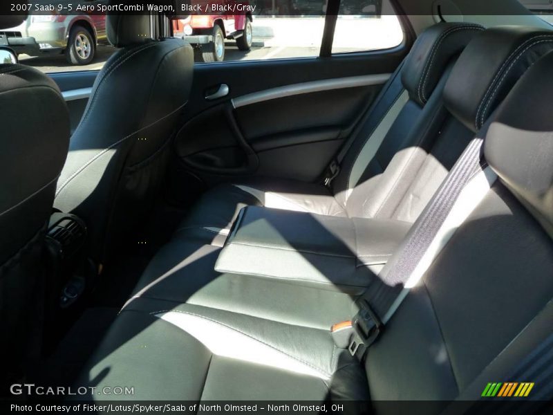 Black / Black/Gray 2007 Saab 9-5 Aero SportCombi Wagon