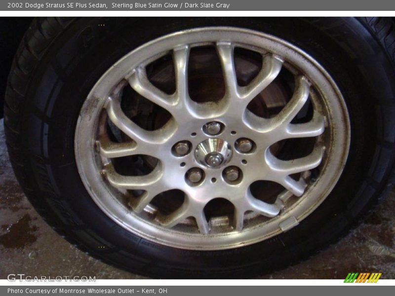 Sterling Blue Satin Glow / Dark Slate Gray 2002 Dodge Stratus SE Plus Sedan