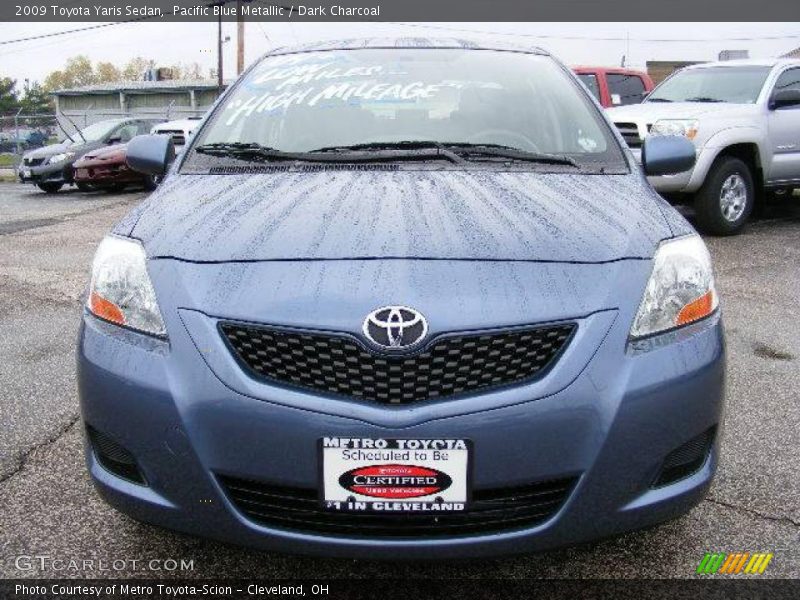 Pacific Blue Metallic / Dark Charcoal 2009 Toyota Yaris Sedan