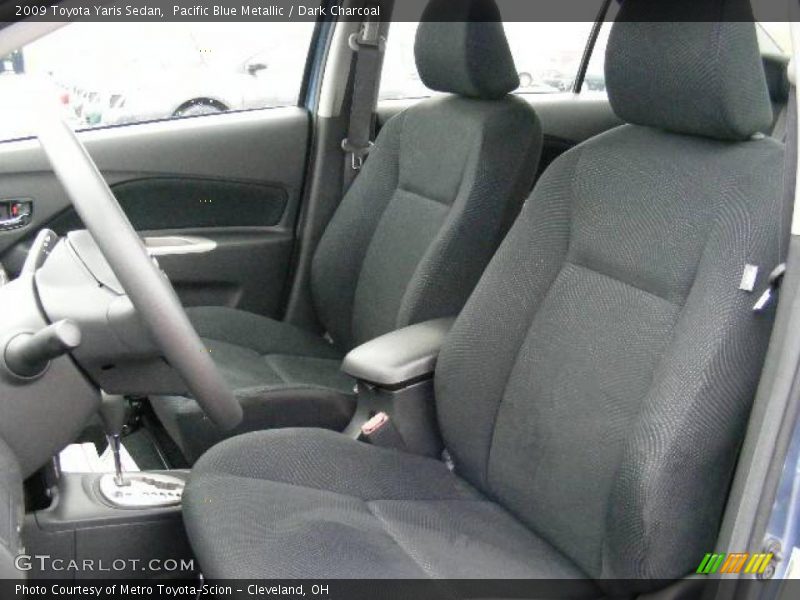 Pacific Blue Metallic / Dark Charcoal 2009 Toyota Yaris Sedan