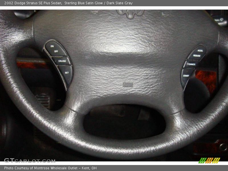 Sterling Blue Satin Glow / Dark Slate Gray 2002 Dodge Stratus SE Plus Sedan