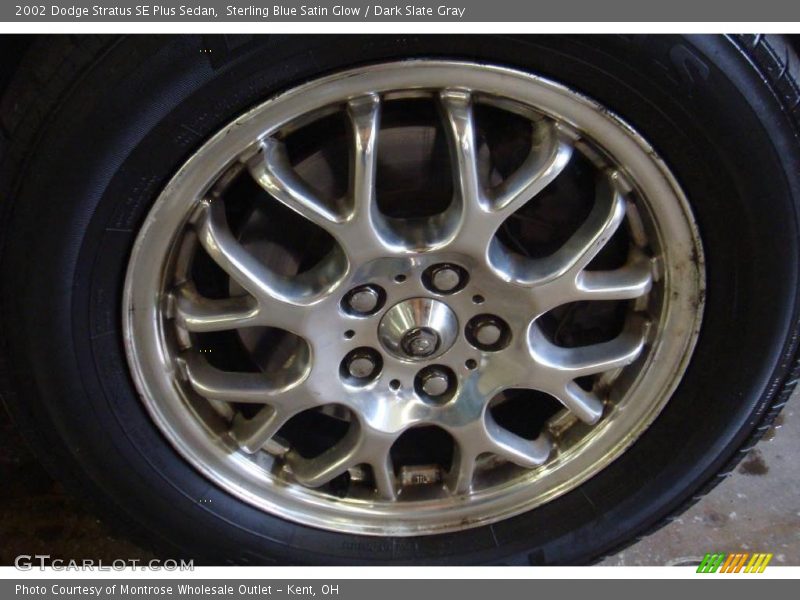 Sterling Blue Satin Glow / Dark Slate Gray 2002 Dodge Stratus SE Plus Sedan