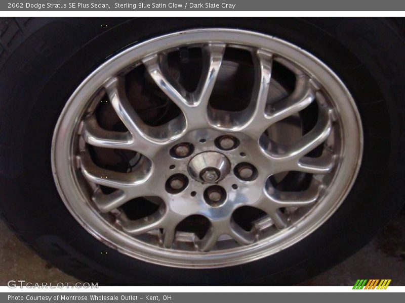 Sterling Blue Satin Glow / Dark Slate Gray 2002 Dodge Stratus SE Plus Sedan