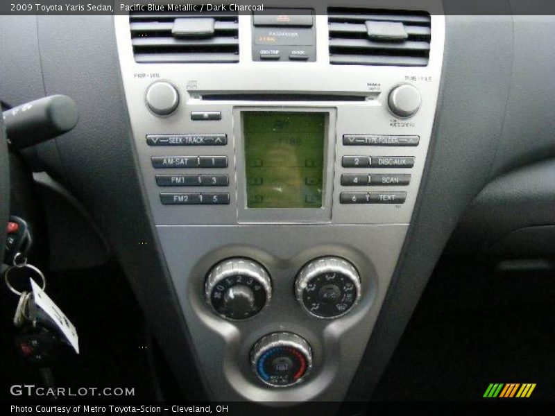 Pacific Blue Metallic / Dark Charcoal 2009 Toyota Yaris Sedan