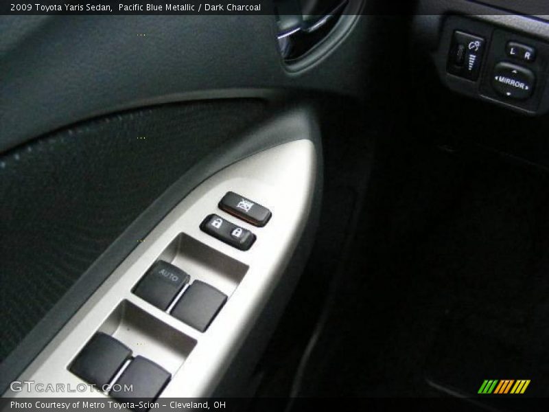 Pacific Blue Metallic / Dark Charcoal 2009 Toyota Yaris Sedan