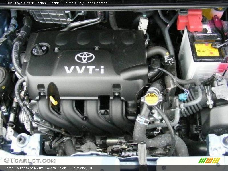 Pacific Blue Metallic / Dark Charcoal 2009 Toyota Yaris Sedan