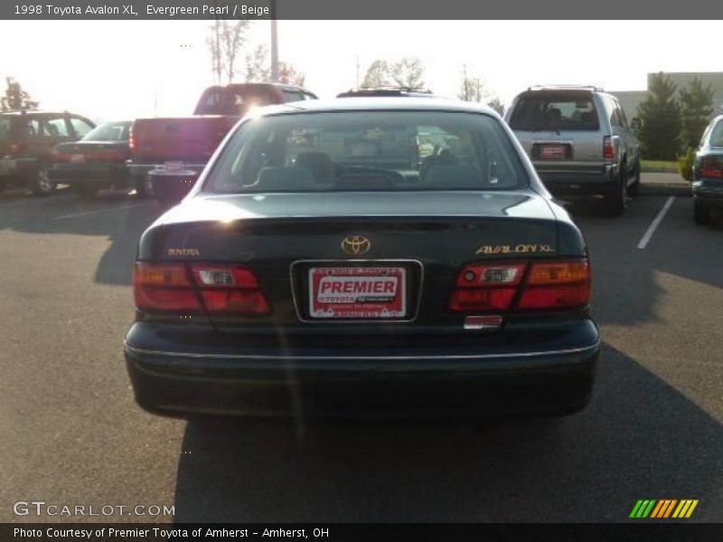 Evergreen Pearl / Beige 1998 Toyota Avalon XL
