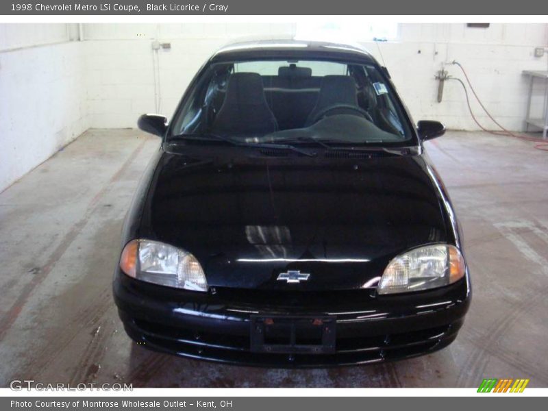Black Licorice / Gray 1998 Chevrolet Metro LSi Coupe