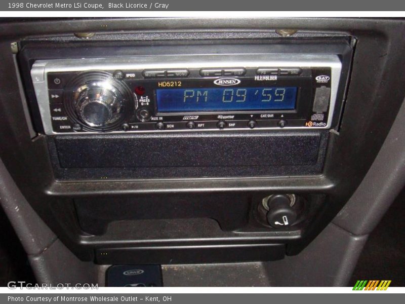 Black Licorice / Gray 1998 Chevrolet Metro LSi Coupe