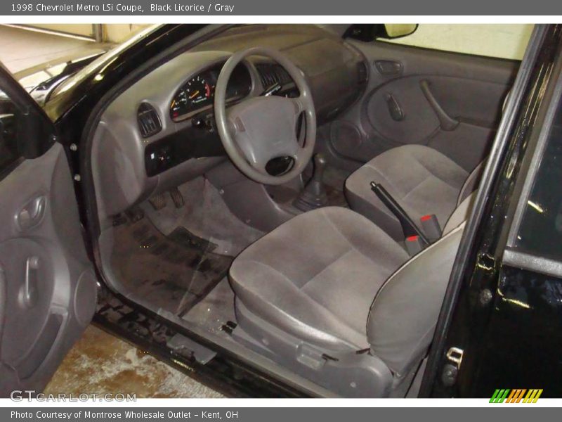 Black Licorice / Gray 1998 Chevrolet Metro LSi Coupe