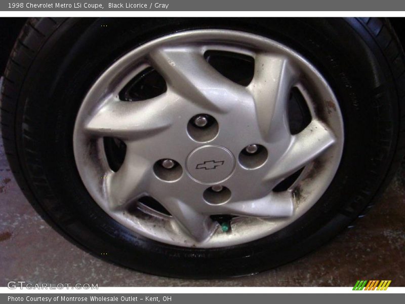 Black Licorice / Gray 1998 Chevrolet Metro LSi Coupe