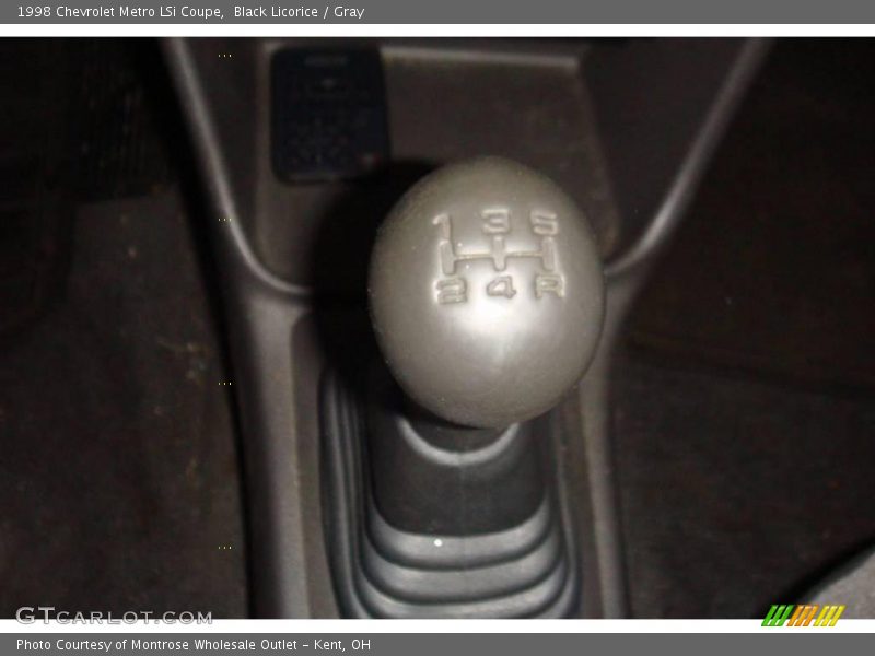 Black Licorice / Gray 1998 Chevrolet Metro LSi Coupe