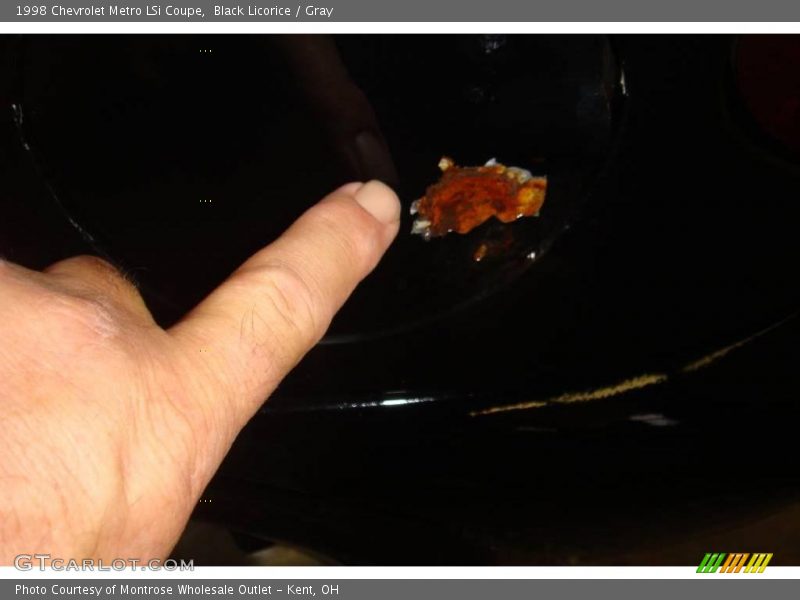 Black Licorice / Gray 1998 Chevrolet Metro LSi Coupe