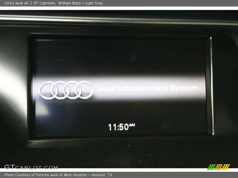 Brilliant Black / Light Gray 2010 Audi A5 2.0T Cabriolet