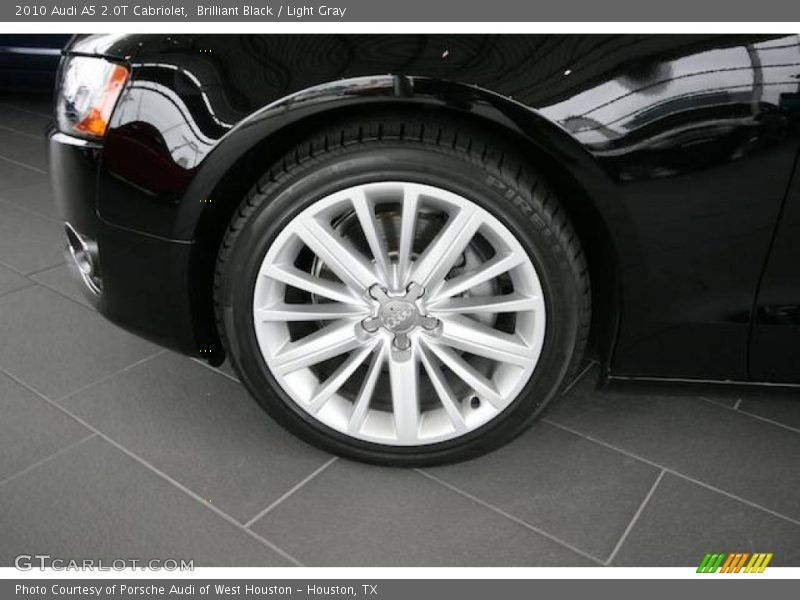 Brilliant Black / Light Gray 2010 Audi A5 2.0T Cabriolet