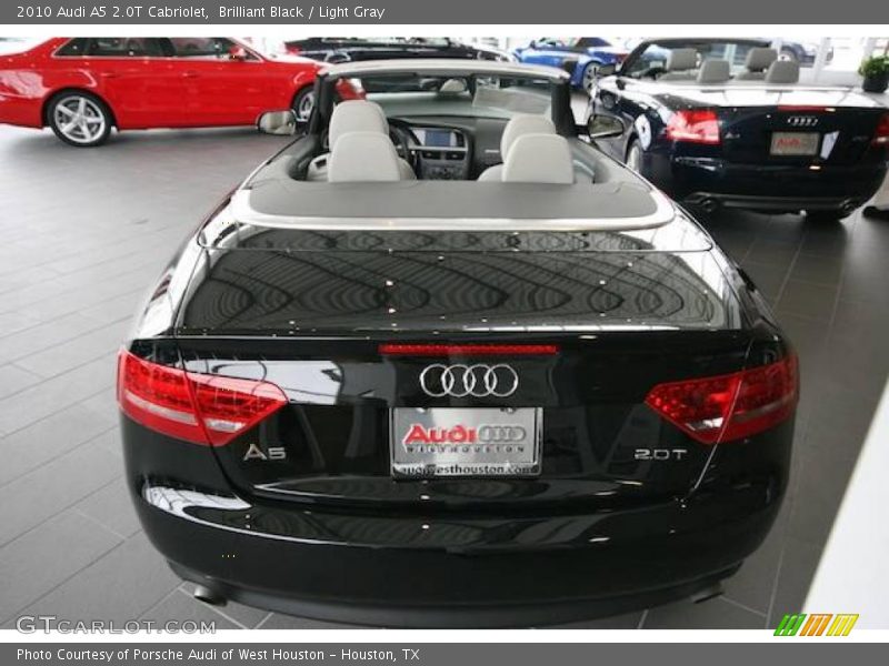 Brilliant Black / Light Gray 2010 Audi A5 2.0T Cabriolet
