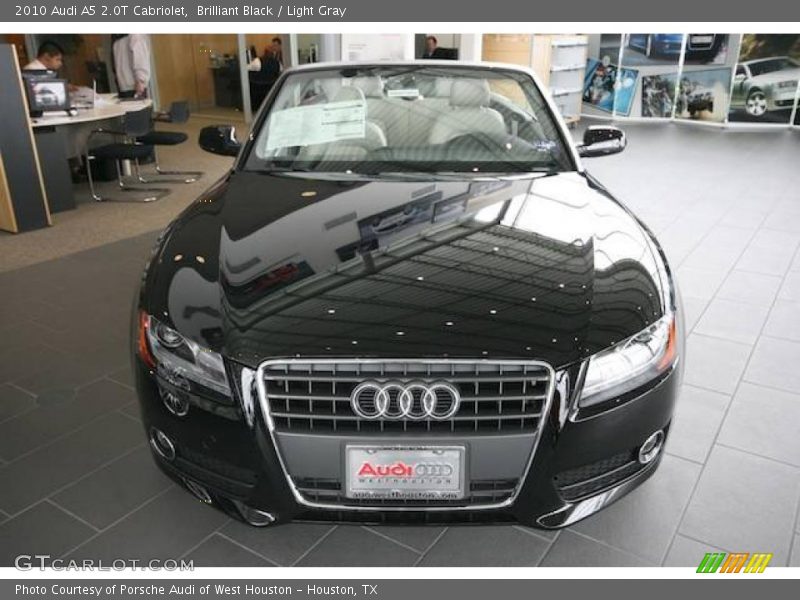 Brilliant Black / Light Gray 2010 Audi A5 2.0T Cabriolet