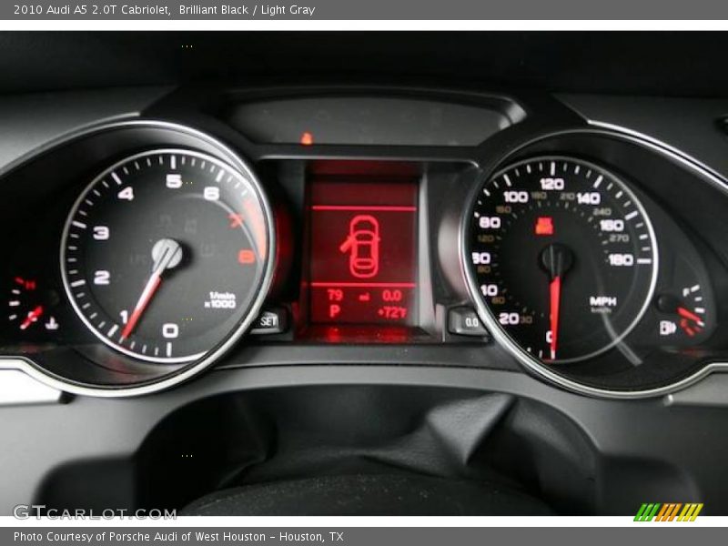 Brilliant Black / Light Gray 2010 Audi A5 2.0T Cabriolet