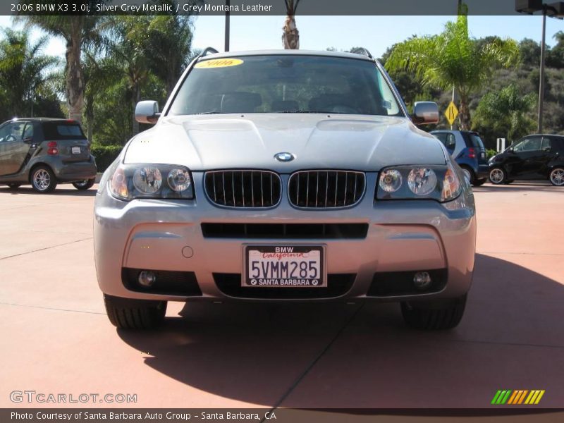 Silver Grey Metallic / Grey Montana Leather 2006 BMW X3 3.0i