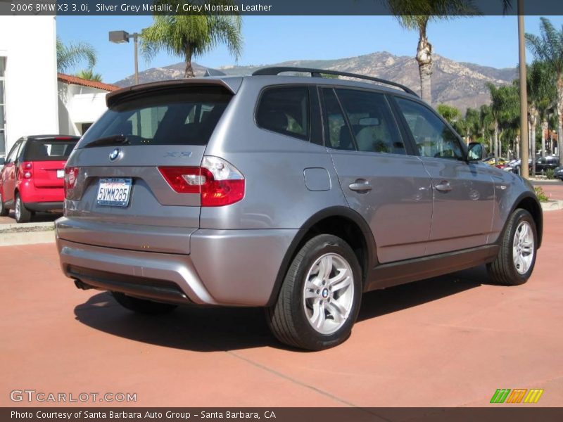 Silver Grey Metallic / Grey Montana Leather 2006 BMW X3 3.0i