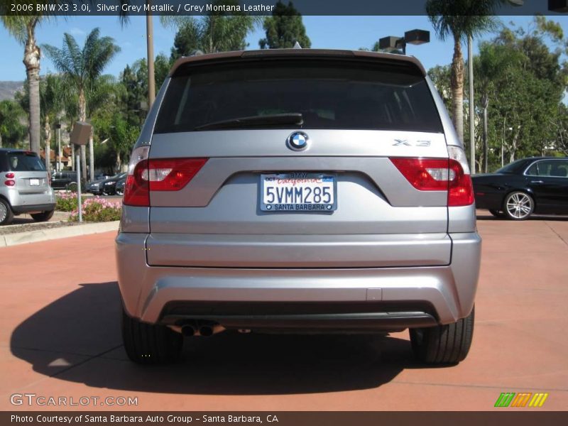 Silver Grey Metallic / Grey Montana Leather 2006 BMW X3 3.0i