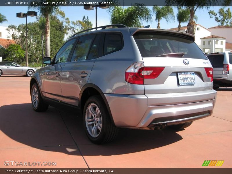 Silver Grey Metallic / Grey Montana Leather 2006 BMW X3 3.0i