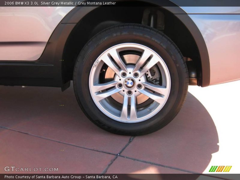Silver Grey Metallic / Grey Montana Leather 2006 BMW X3 3.0i