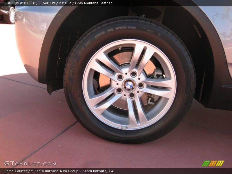 Silver Grey Metallic / Grey Montana Leather 2006 BMW X3 3.0i