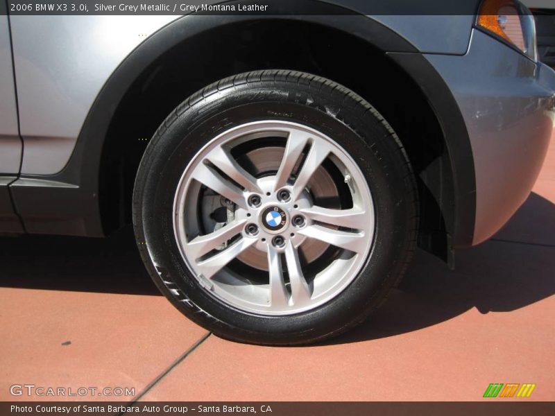 Silver Grey Metallic / Grey Montana Leather 2006 BMW X3 3.0i