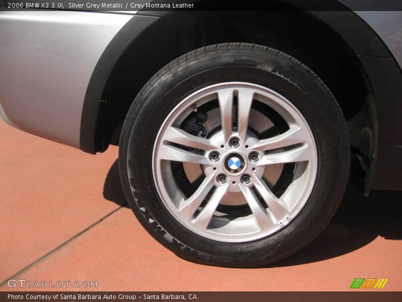 Silver Grey Metallic / Grey Montana Leather 2006 BMW X3 3.0i