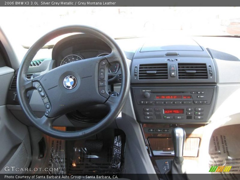 Silver Grey Metallic / Grey Montana Leather 2006 BMW X3 3.0i