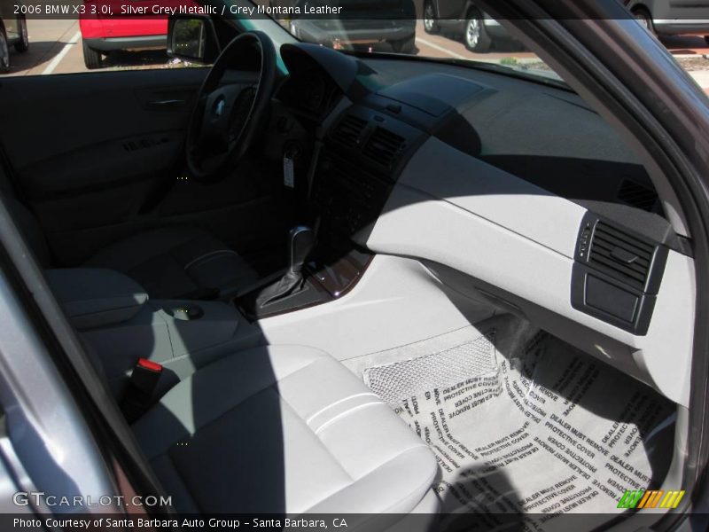 Silver Grey Metallic / Grey Montana Leather 2006 BMW X3 3.0i