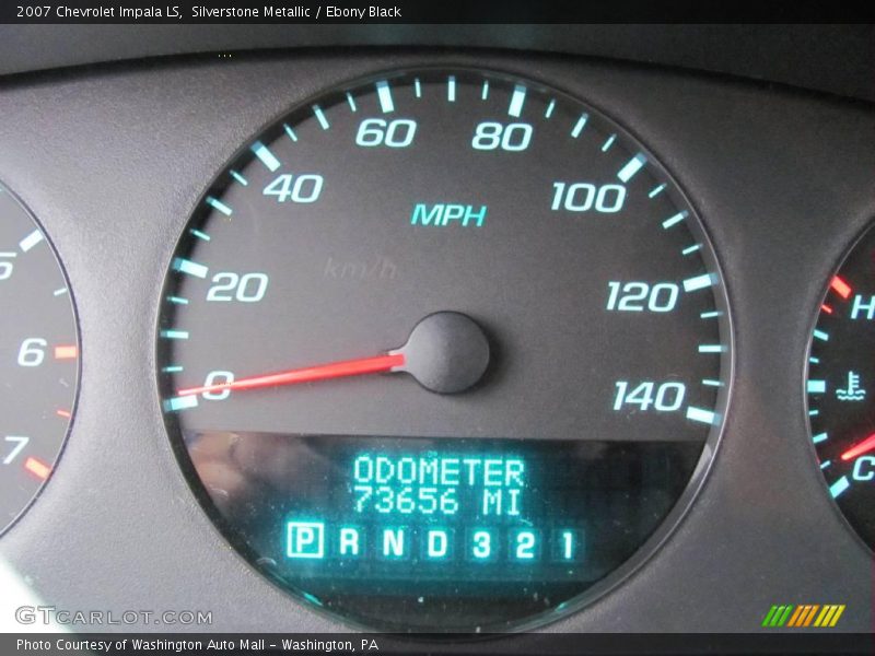Silverstone Metallic / Ebony Black 2007 Chevrolet Impala LS