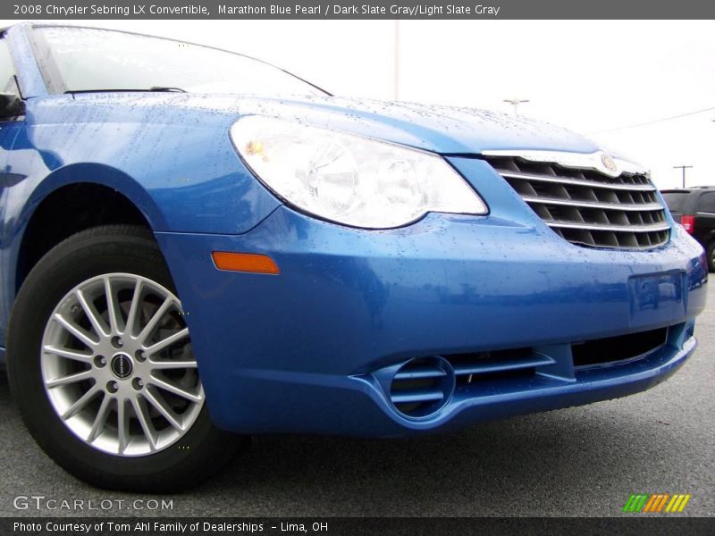 Marathon Blue Pearl / Dark Slate Gray/Light Slate Gray 2008 Chrysler Sebring LX Convertible
