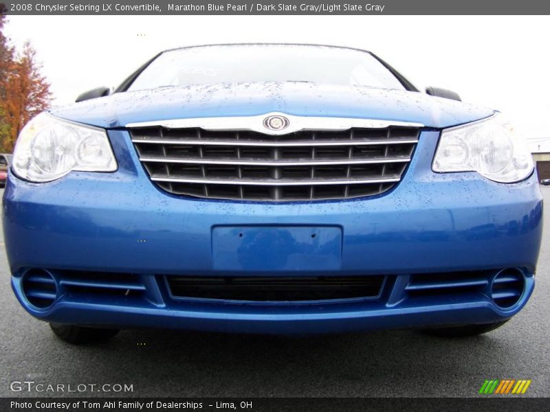 Marathon Blue Pearl / Dark Slate Gray/Light Slate Gray 2008 Chrysler Sebring LX Convertible