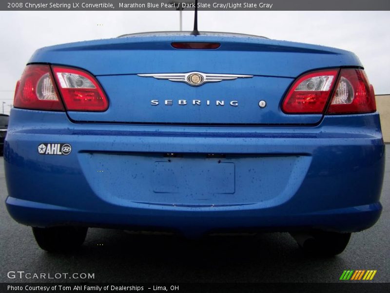 Marathon Blue Pearl / Dark Slate Gray/Light Slate Gray 2008 Chrysler Sebring LX Convertible