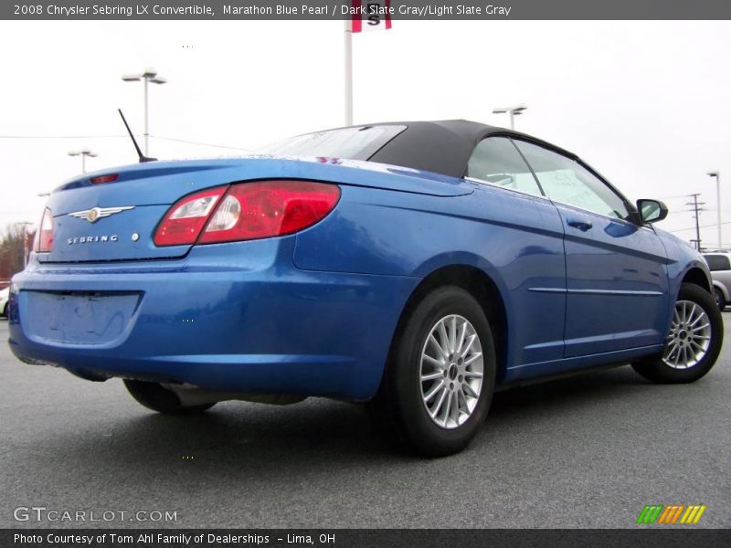 Marathon Blue Pearl / Dark Slate Gray/Light Slate Gray 2008 Chrysler Sebring LX Convertible