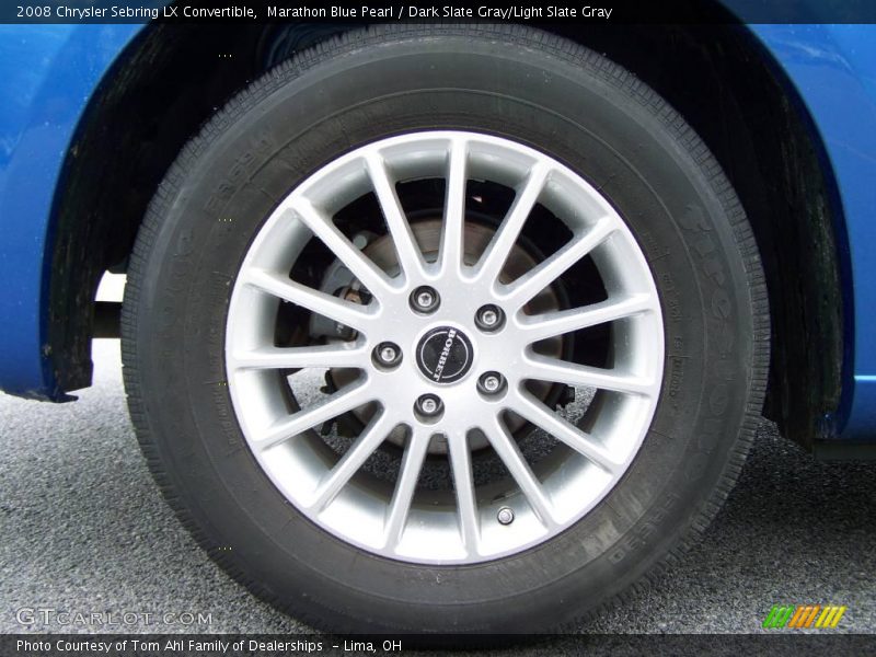 Marathon Blue Pearl / Dark Slate Gray/Light Slate Gray 2008 Chrysler Sebring LX Convertible
