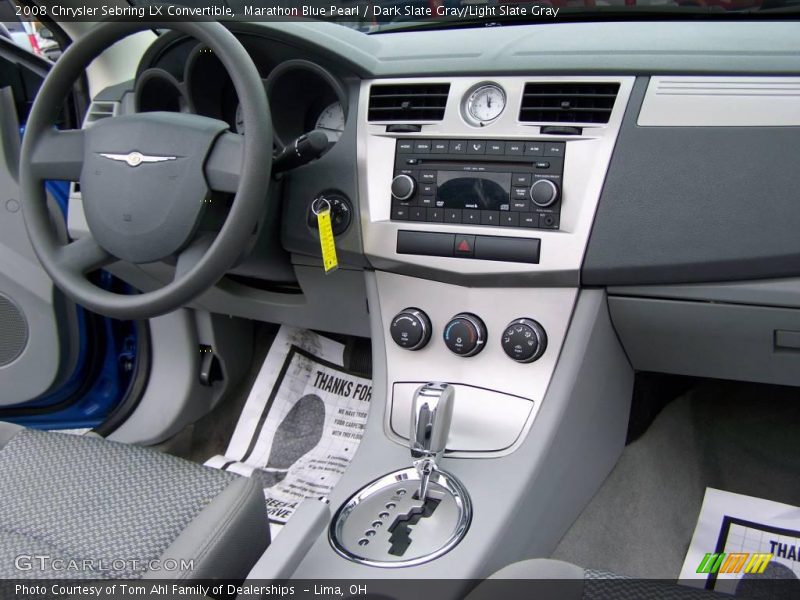 Marathon Blue Pearl / Dark Slate Gray/Light Slate Gray 2008 Chrysler Sebring LX Convertible