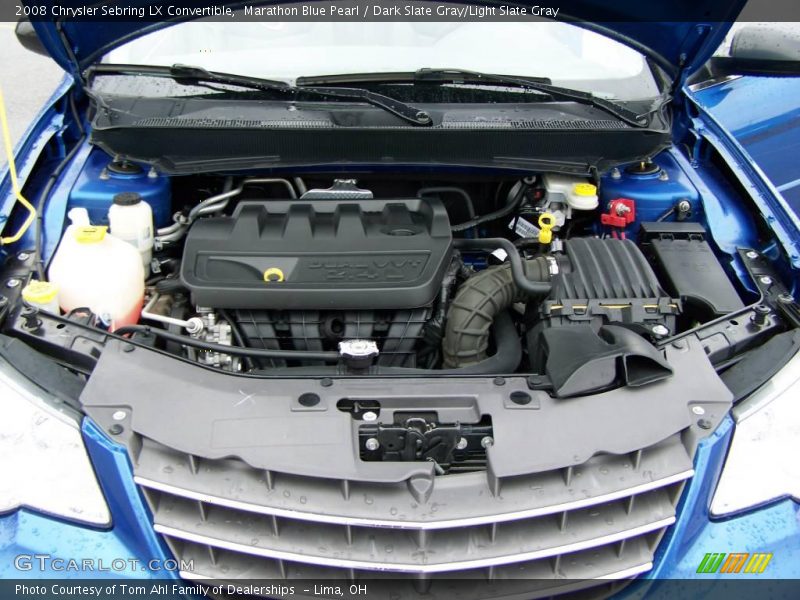 Marathon Blue Pearl / Dark Slate Gray/Light Slate Gray 2008 Chrysler Sebring LX Convertible