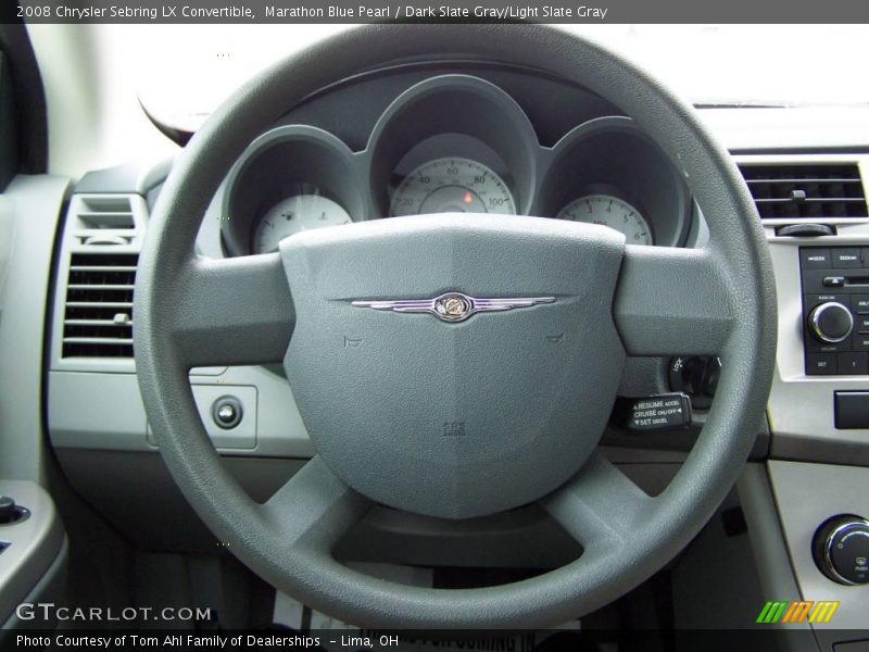 Marathon Blue Pearl / Dark Slate Gray/Light Slate Gray 2008 Chrysler Sebring LX Convertible