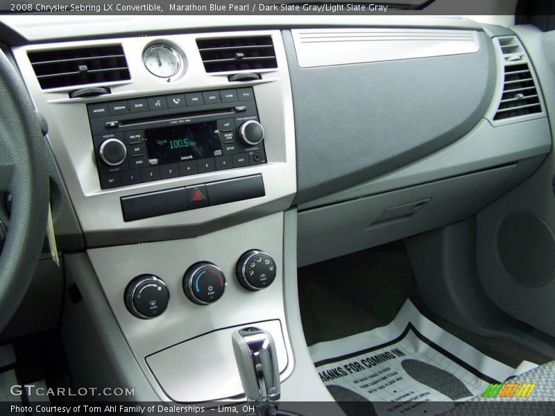 Marathon Blue Pearl / Dark Slate Gray/Light Slate Gray 2008 Chrysler Sebring LX Convertible
