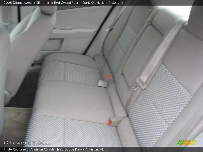 Inferno Red Crystal Pearl / Dark Khaki/Light Graystone 2008 Dodge Avenger SE