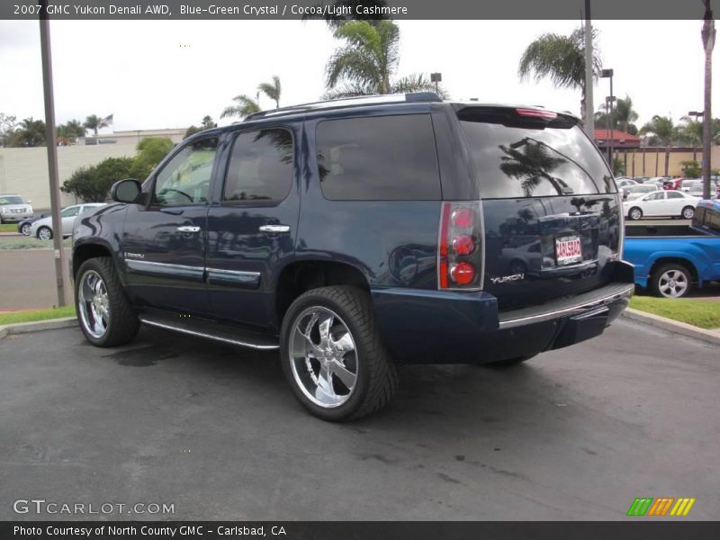 Blue-Green Crystal / Cocoa/Light Cashmere 2007 GMC Yukon Denali AWD